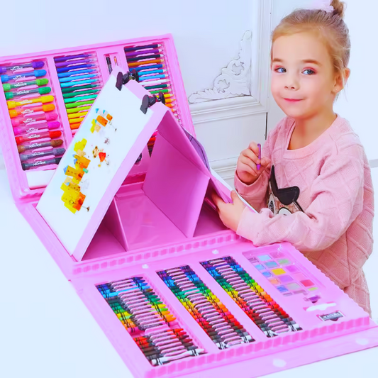 Kit d'Artiste Super Méga 208 Pièces pour Enfants - Créativité Sans Limites !