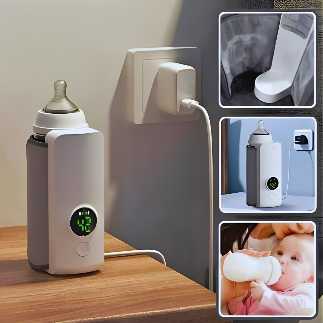 Chauffe-Biberon Portable Intelligent - Affichage LED & Température 42°C - Pour Maison et Voyage
