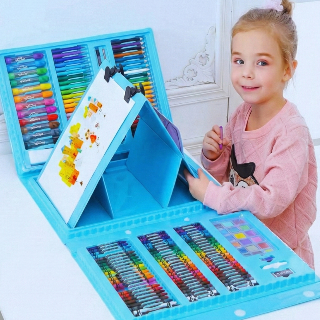 Kit d'Artiste Super Méga 208 Pièces pour Enfants - Créativité Sans Limites !