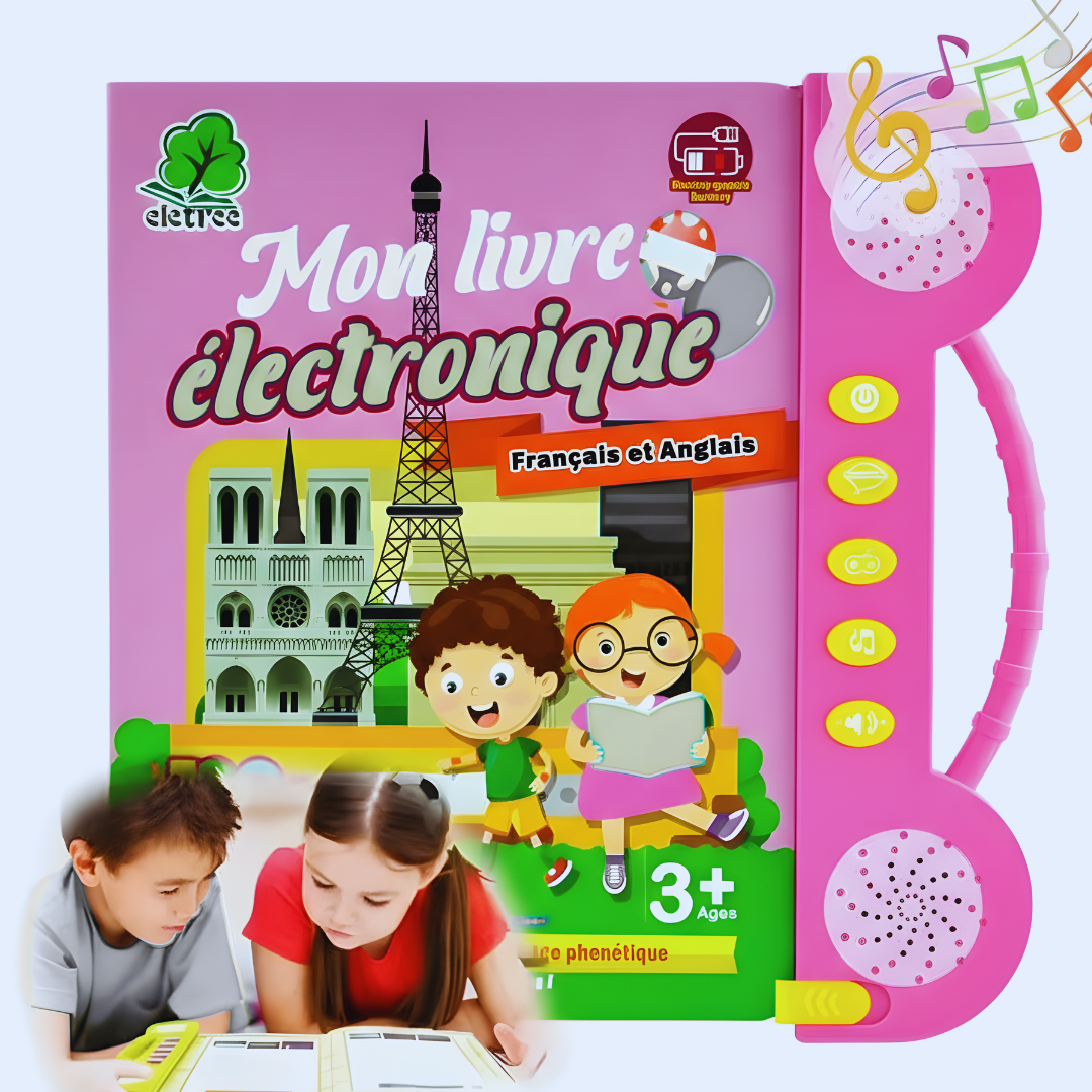 Livre Électronique Sonore en Français Anglais pour Enfants