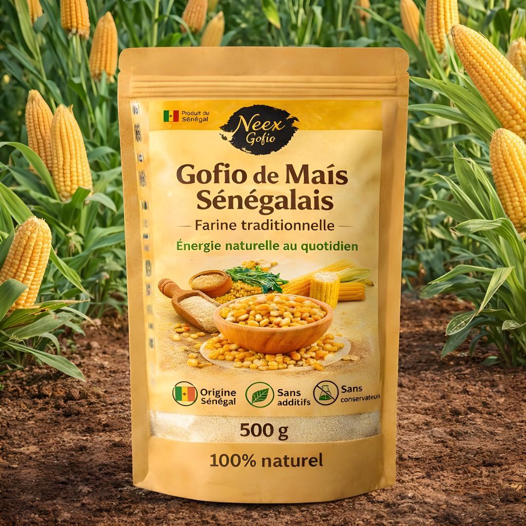 Céréales de maïs 100% naturelles, riches en nutriments, pour une bonne digestion chez l'enfant et l'adulte.